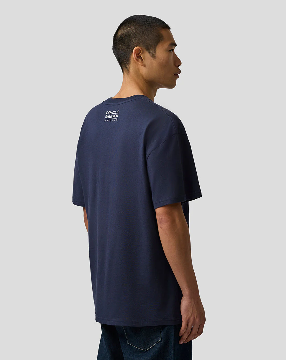 Oracle Red Bull Racing Unisex Max Verstappen Logo T-Shirt - Night Sky - Image 3
