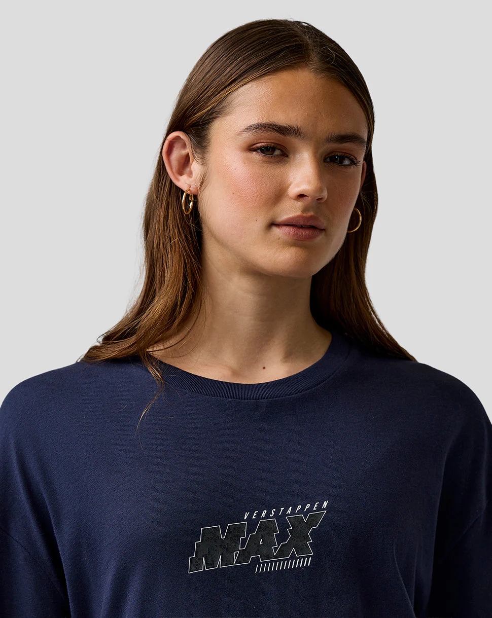 Oracle Red Bull Racing Unisex Max Verstappen Logo T-Shirt - Night Sky - Image 8