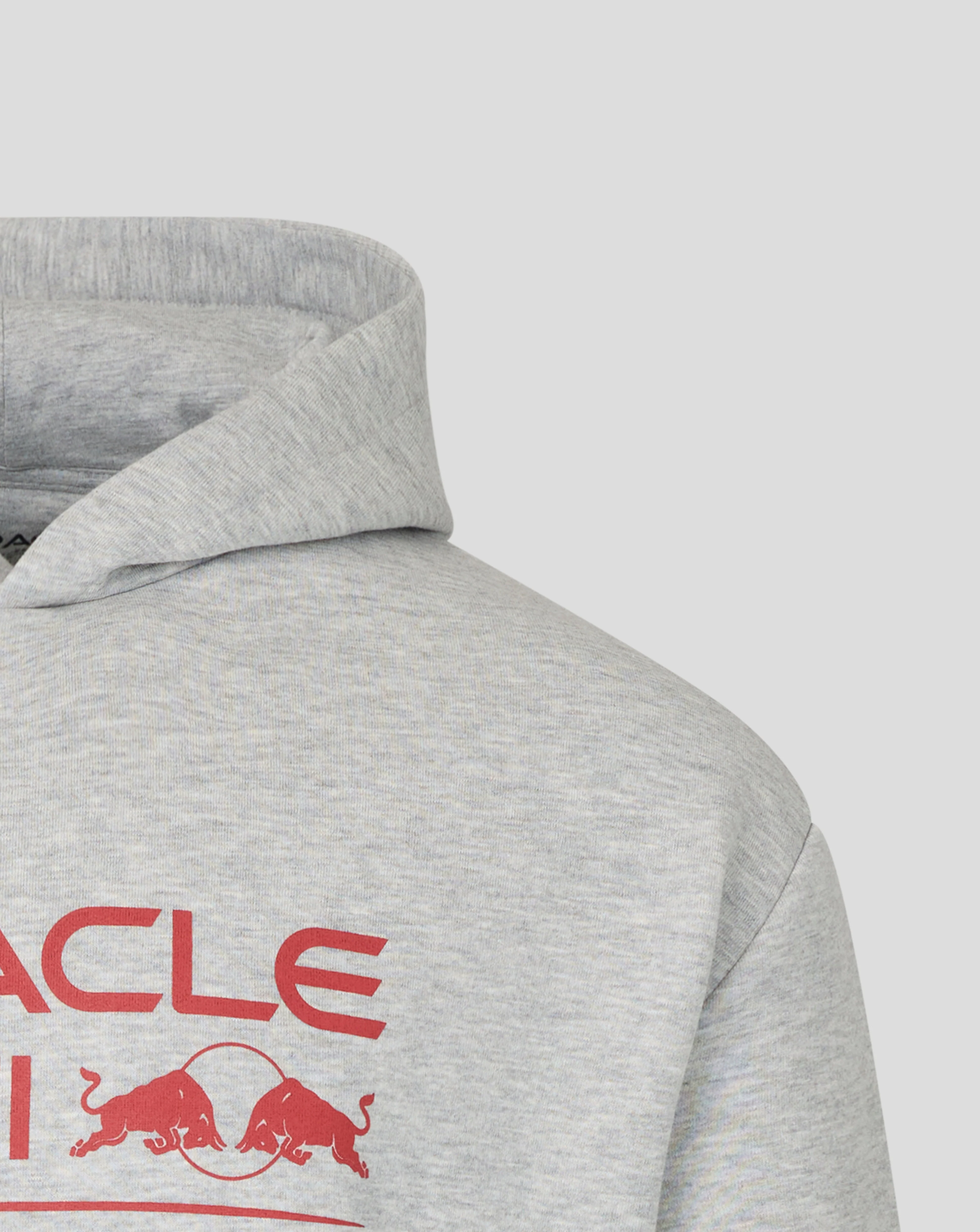 Oracle Red Bull Racing Unisex Relaxed Fit Pullover Hoodie - Grey Marl - Image 4