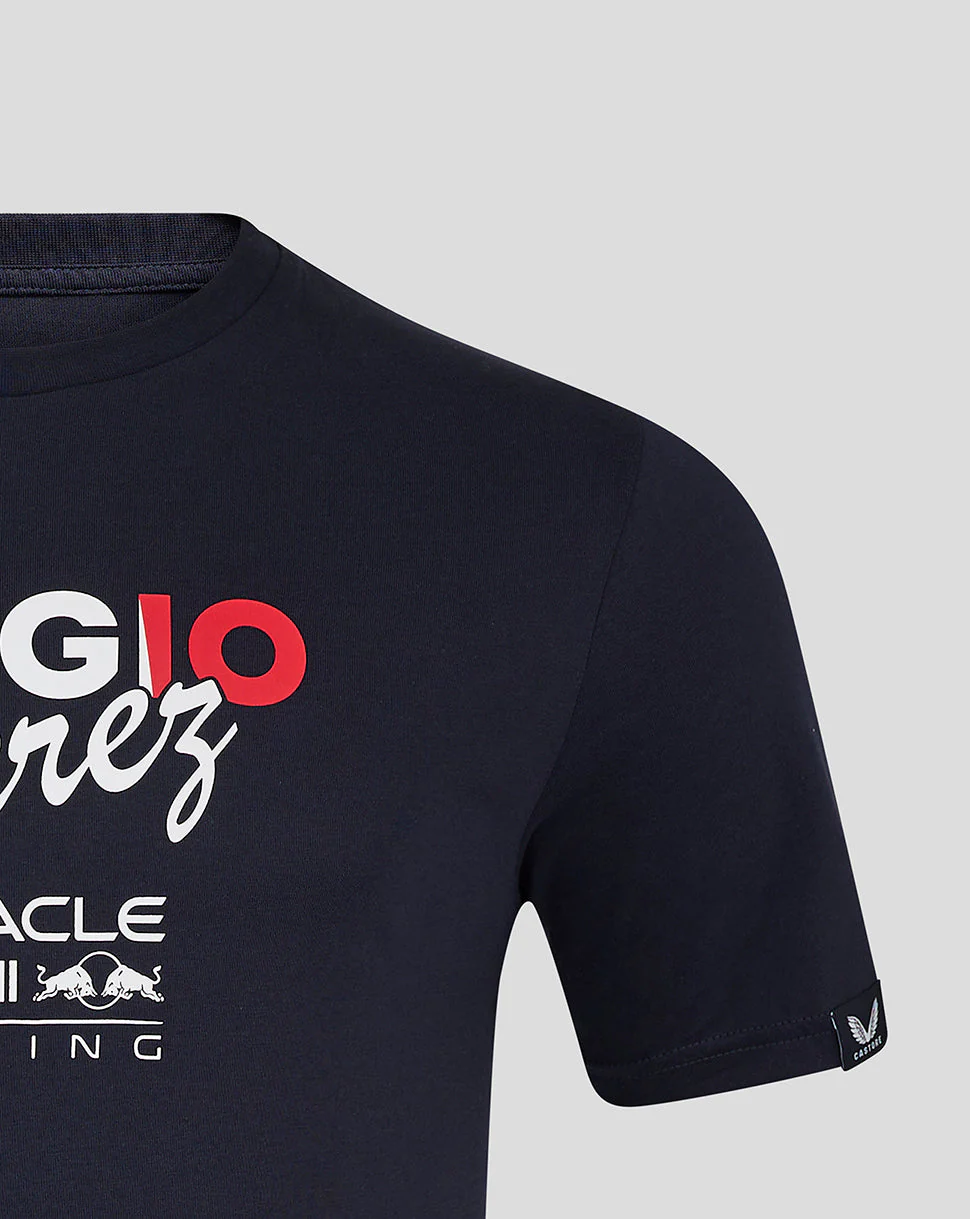 Oracle Red Bull Racing Unisex Sergio Perez Flag T-Shirt - Night Sky - Image 3