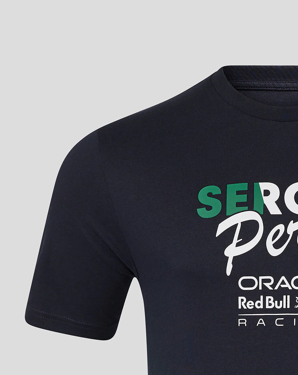 Oracle Red Bull Racing Unisex Sergio Perez Flag T-Shirt - Night Sky - Image 4