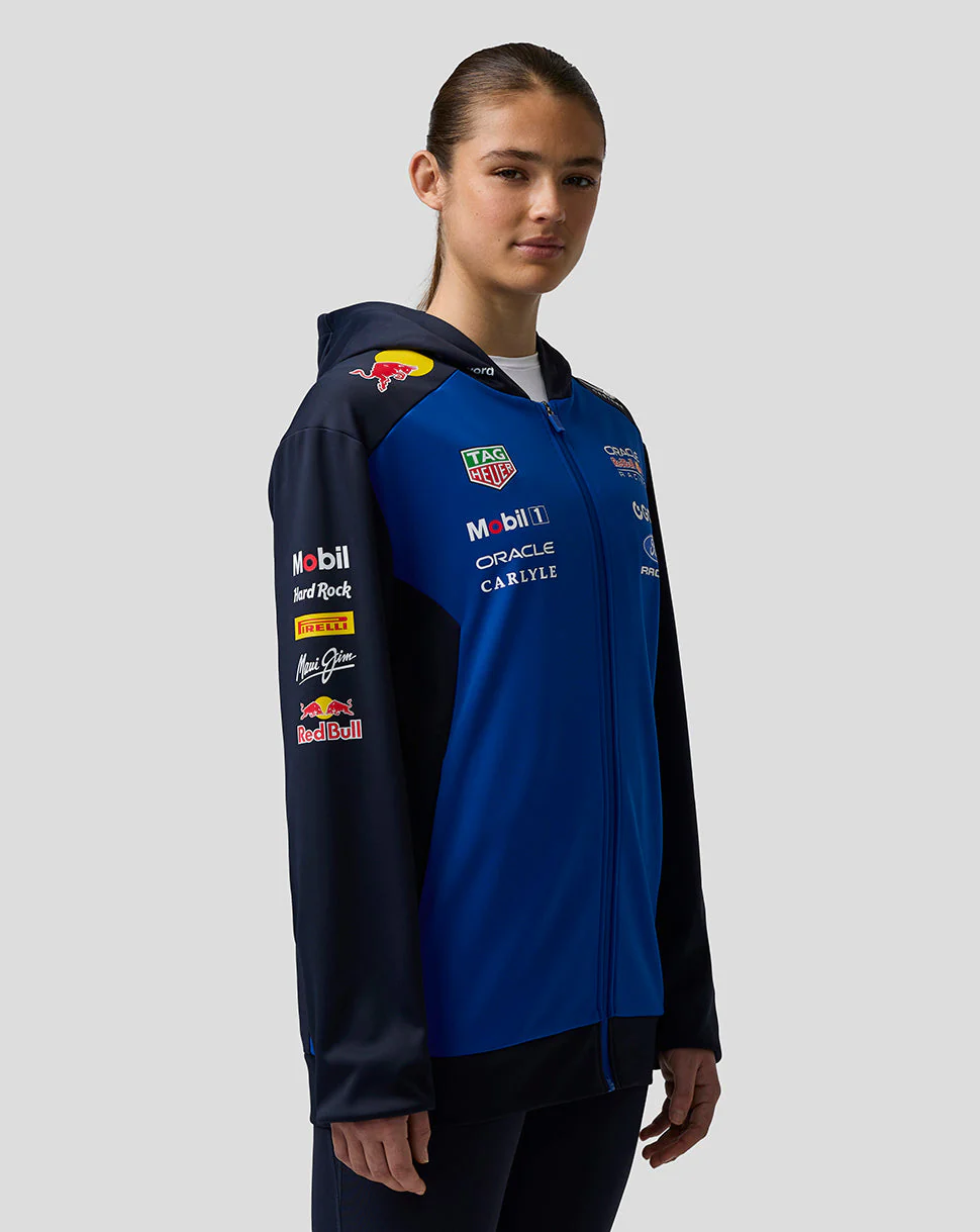 Oracle Red Bull Racing Unisex Teamline Full Zip Hoodie - Night Sky / Surf The Web - Image 11