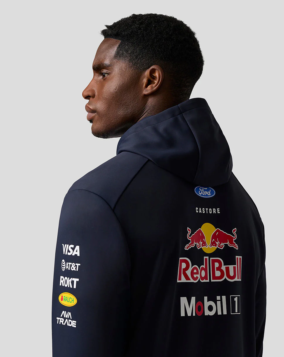 Oracle Red Bull Racing Unisex Teamline Full Zip Hoodie - Night Sky / Surf The Web - Image 5
