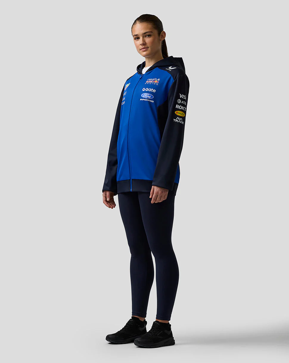 Oracle Red Bull Racing Unisex Teamline Full Zip Hoodie - Night Sky / Surf The Web - Image 7