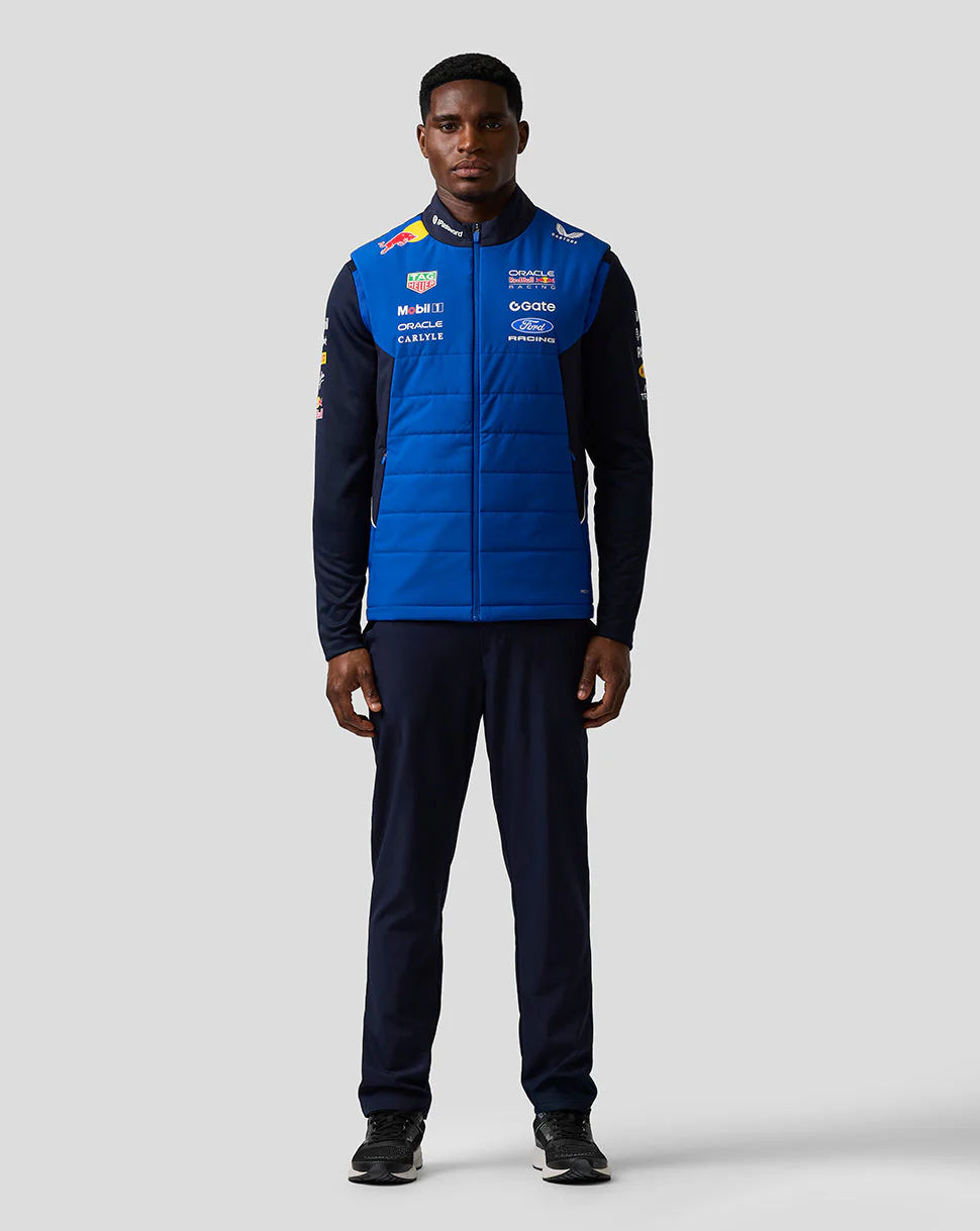 Oracle Red Bull Racing Unisex Teamline Gilet - Night Sky / Surf The Web - Image 5