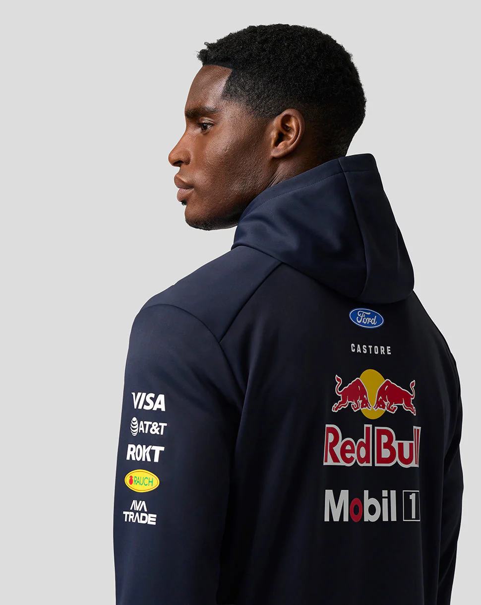 Oracle Red Bull Racing Unisex Teamline Overhead Hoodie - Night Sky / Surf The Web - Image 4