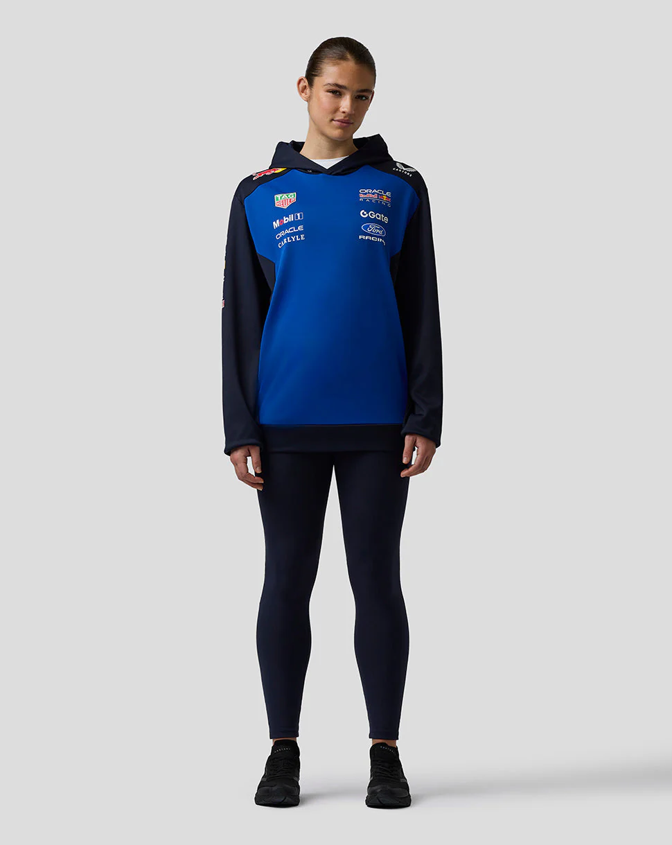 Oracle Red Bull Racing Unisex Teamline Overhead Hoodie - Night Sky / Surf The Web - Image 8