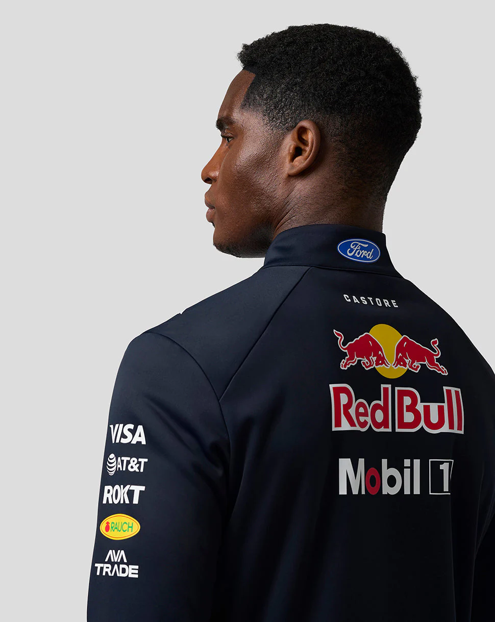 Oracle Red Bull Racing Unisex Teamline Quarter Zip Midlayer - Night Sky / Surf The Web - Image 4