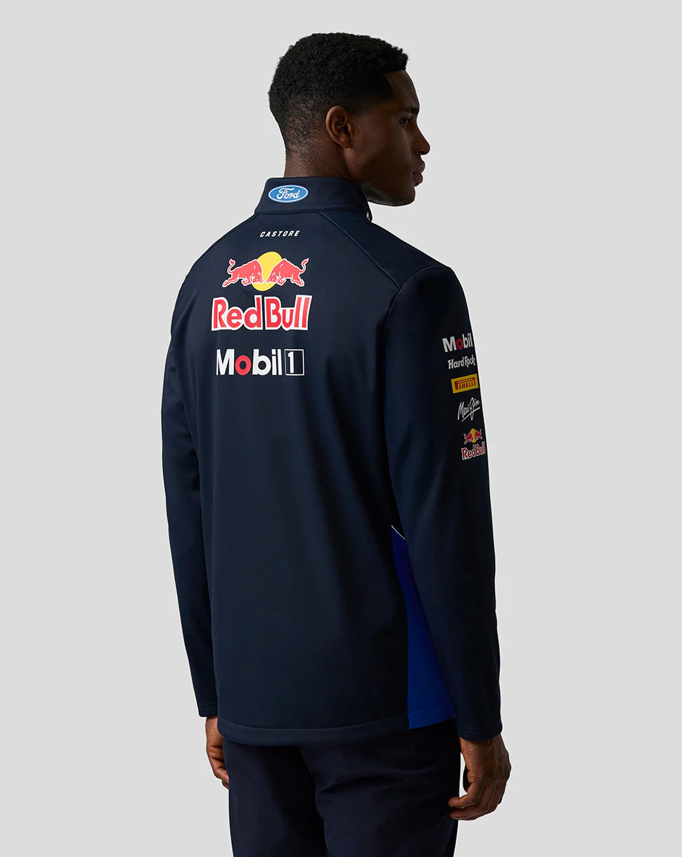 Oracle Red Bull Racing Unisex Teamline Soft Shell Jacket - Night Sky / Surf The Web - Image 3