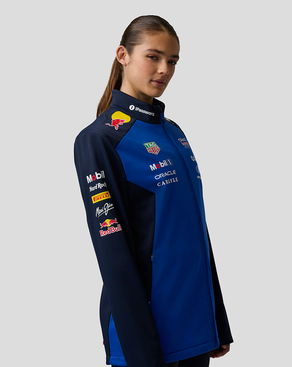 Oracle Red Bull Racing Unisex Teamline Soft Shell Jacket - Night Sky / Surf The Web - Image 4