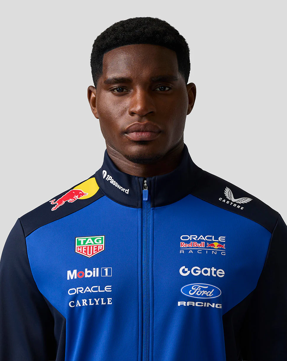 Oracle Red Bull Racing Unisex Teamline Soft Shell Jacket - Night Sky / Surf The Web - Image 6