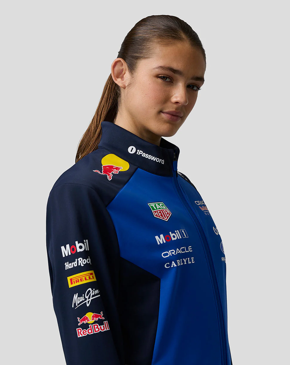 Oracle Red Bull Racing Unisex Teamline Soft Shell Jacket - Night Sky / Surf The Web - Image 7