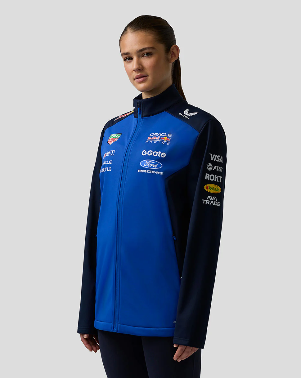 Oracle Red Bull Racing Unisex Teamline Soft Shell Jacket - Night Sky / Surf The Web - Image 9