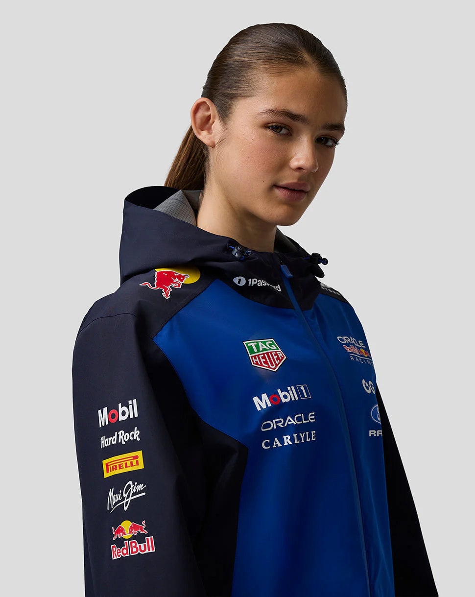 Oracle Red Bull Racing Unisex Teamline Water Resistant Jacket - Night Sky / Surf The Web - Image 10