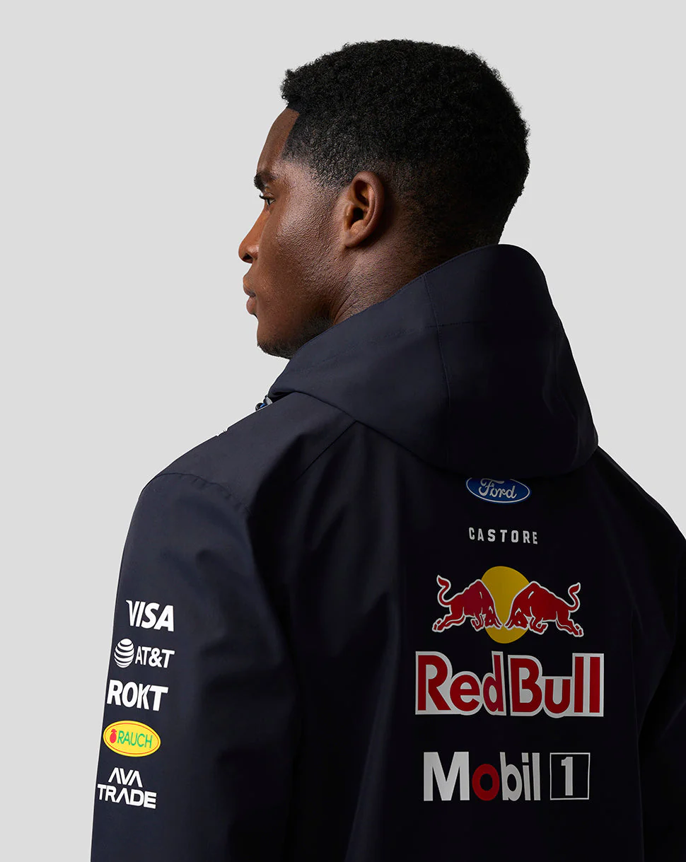 Oracle Red Bull Racing Unisex Teamline Water Resistant Jacket - Night Sky / Surf The Web - Image 11