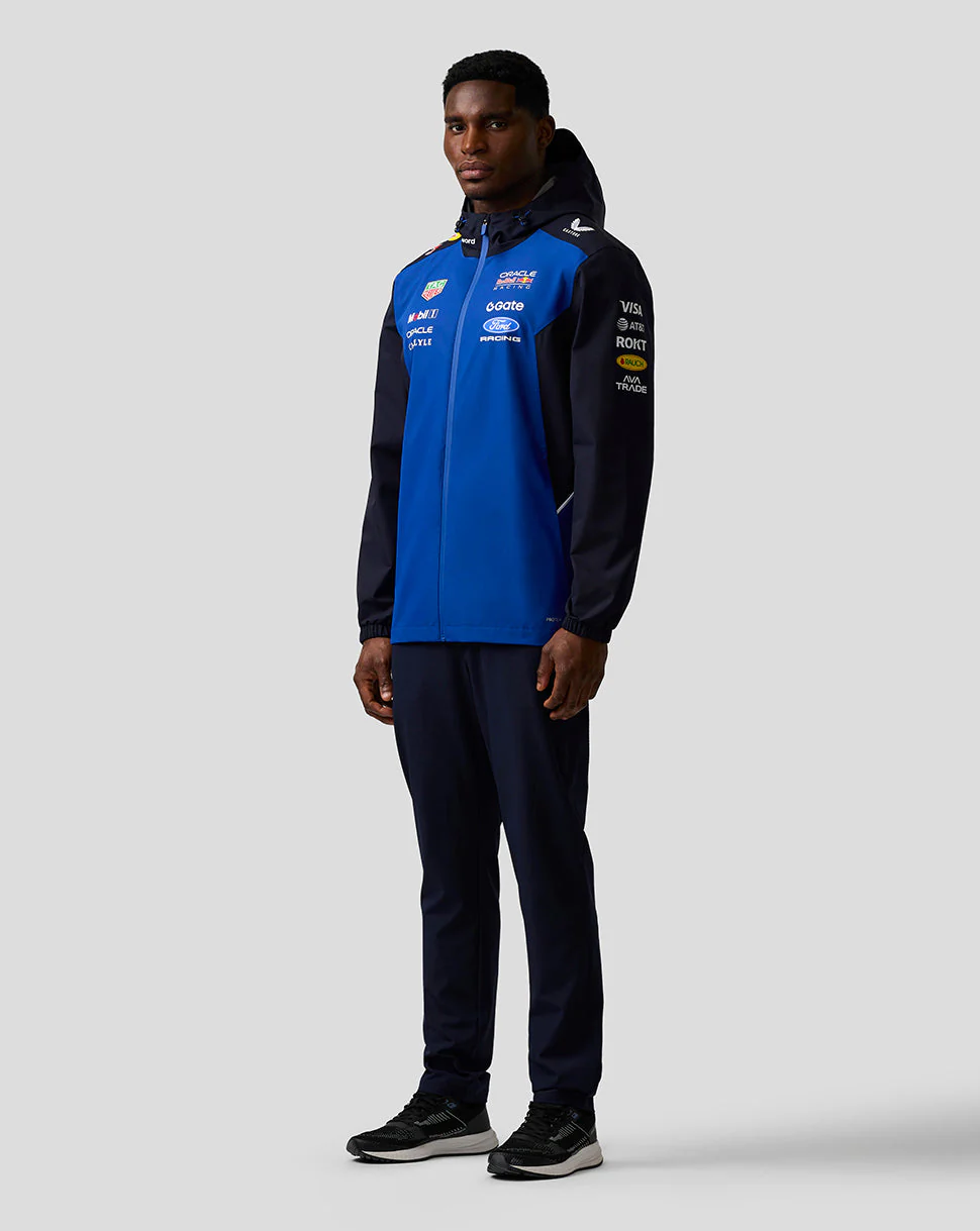 Oracle Red Bull Racing Unisex Teamline Water Resistant Jacket - Night Sky / Surf The Web - Image 5