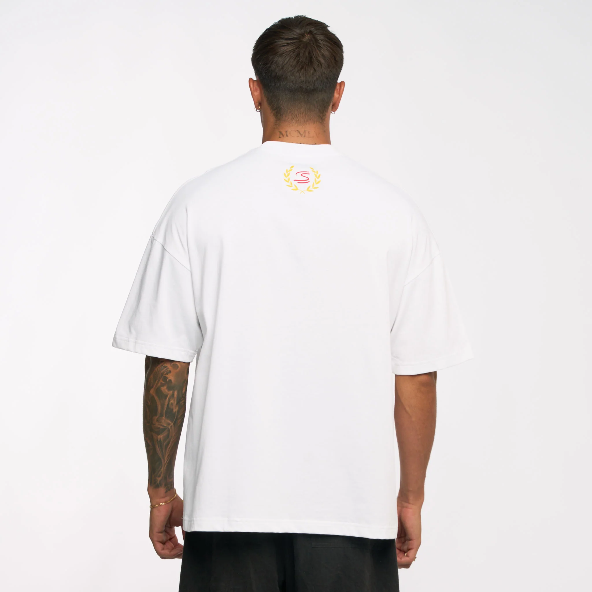 Ayrton Senna Unisex Oversized Graphic T-Shirt - White - Image 3
