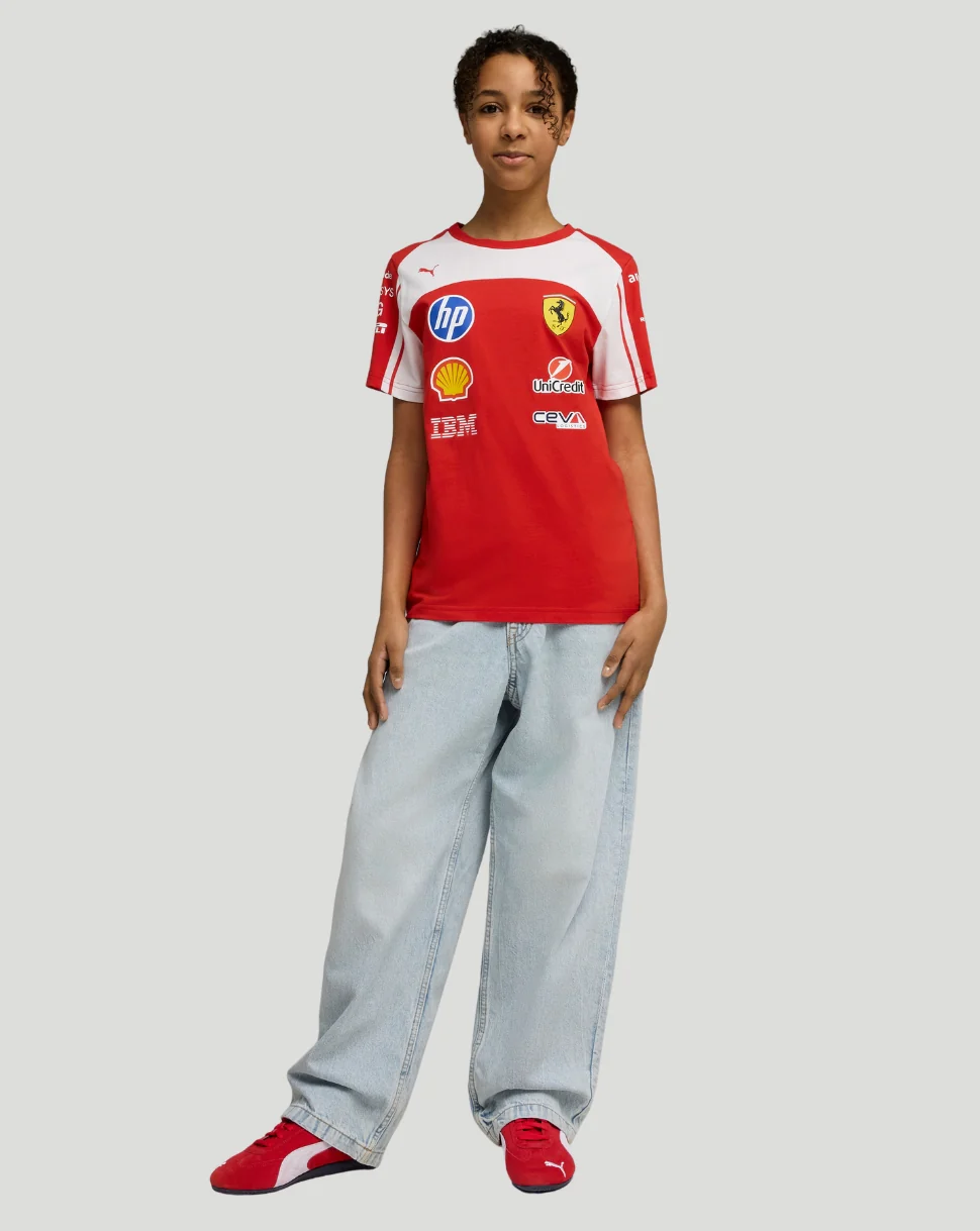 Scuderia Ferrari Junior Team T-Shirt - Red - Image 3