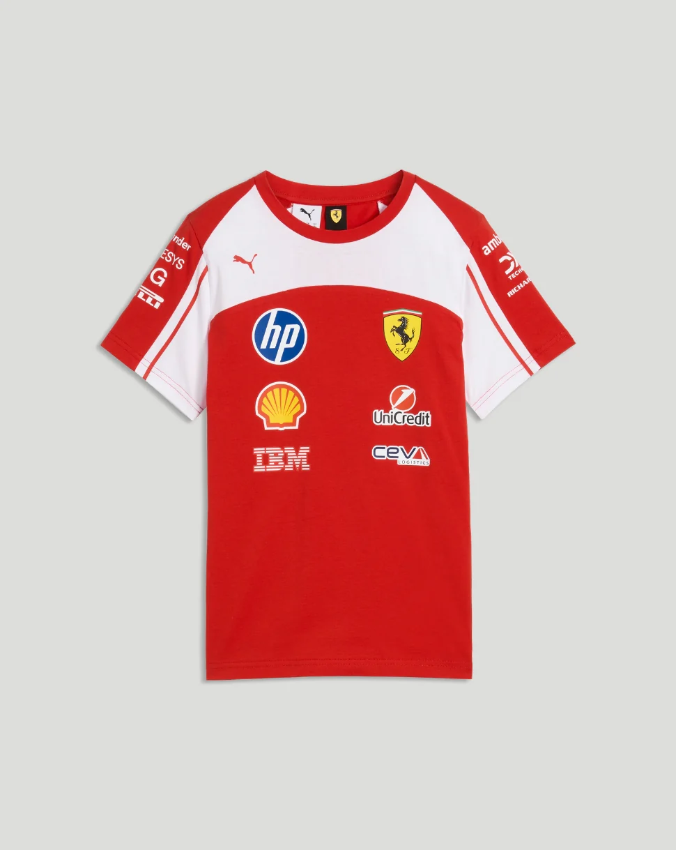 Scuderia Ferrari Junior Team T-Shirt - Red - Image 4