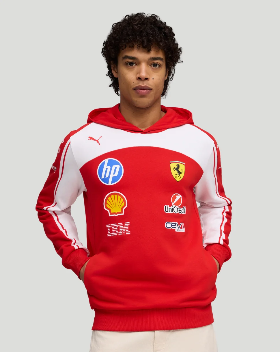 Scuderia Ferrari Men's Team Hoodie - Red