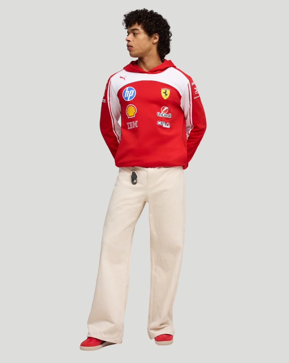 Scuderia Ferrari Men's Team Hoodie - Red - Image 3