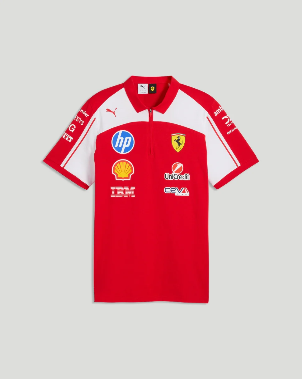 Scuderia Ferrari Men's Team Polo - Red