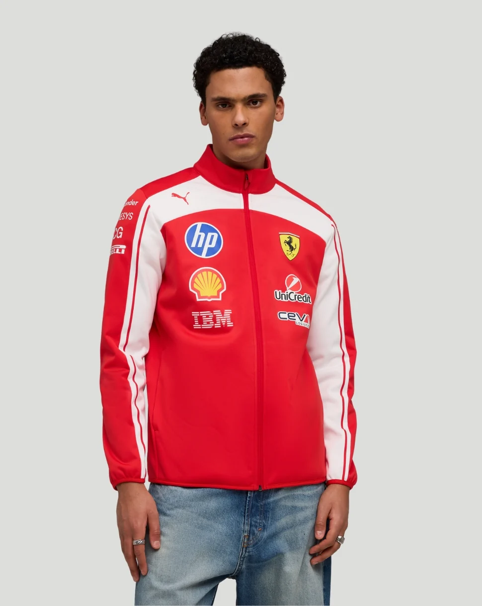Scuderia Ferrari Men's Team Softshell Jacket - Red