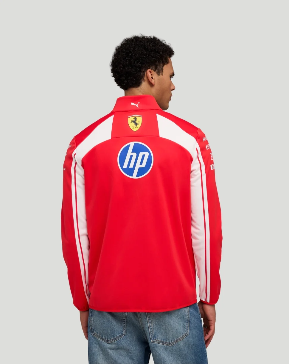 Scuderia Ferrari Men's Team Softshell Jacket - Red - Image 2