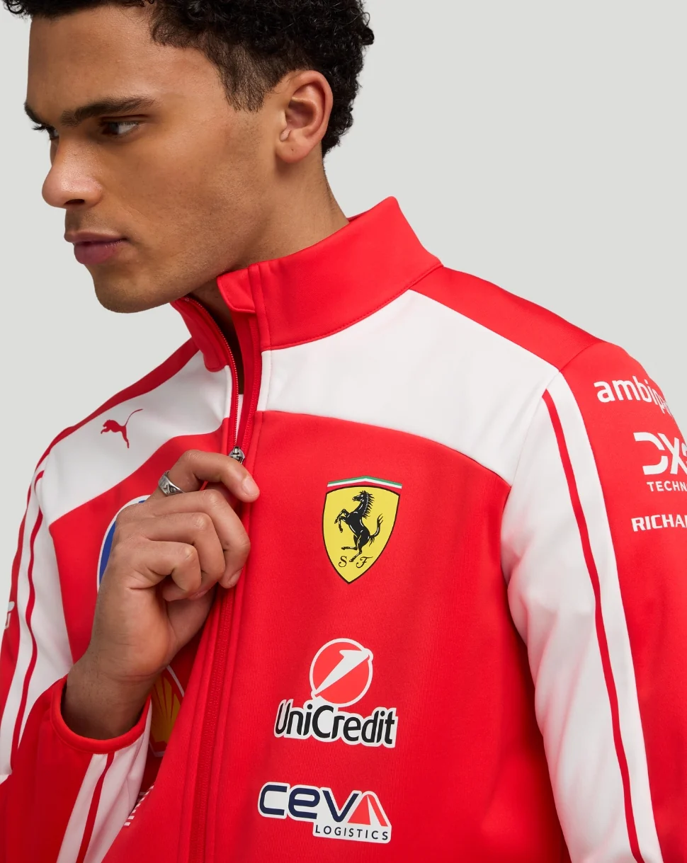 Scuderia Ferrari Men's Team Softshell Jacket - Red - Image 3