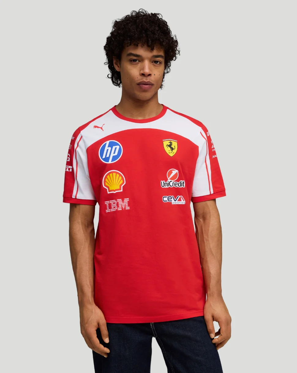 Scuderia Ferrari Men's Team T-Shirt - Red