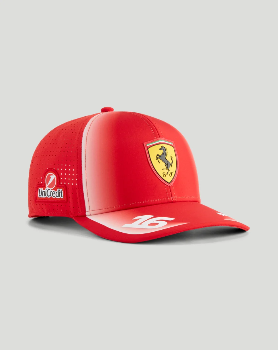 Scuderia Ferrari Unisex Team Leclerc Baseball Cap - Red