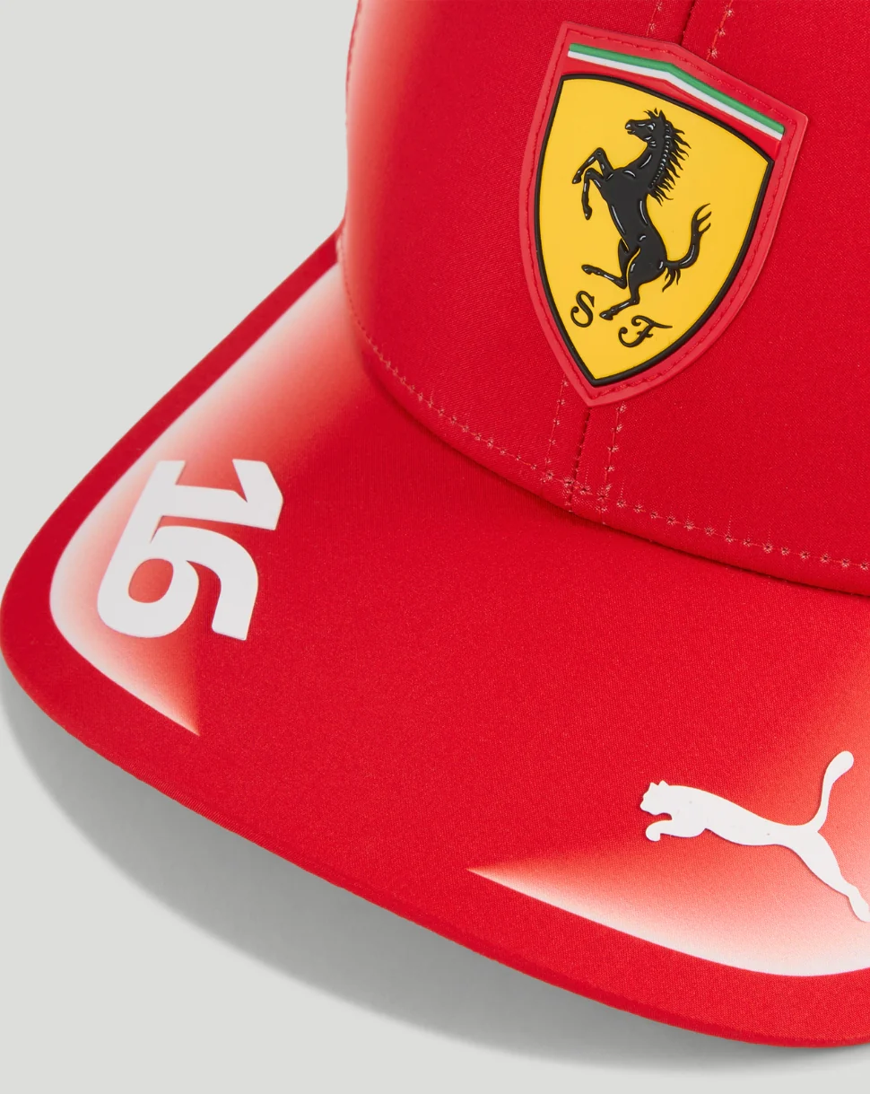 Scuderia Ferrari Unisex Team Leclerc Baseball Cap - Red - Image 3