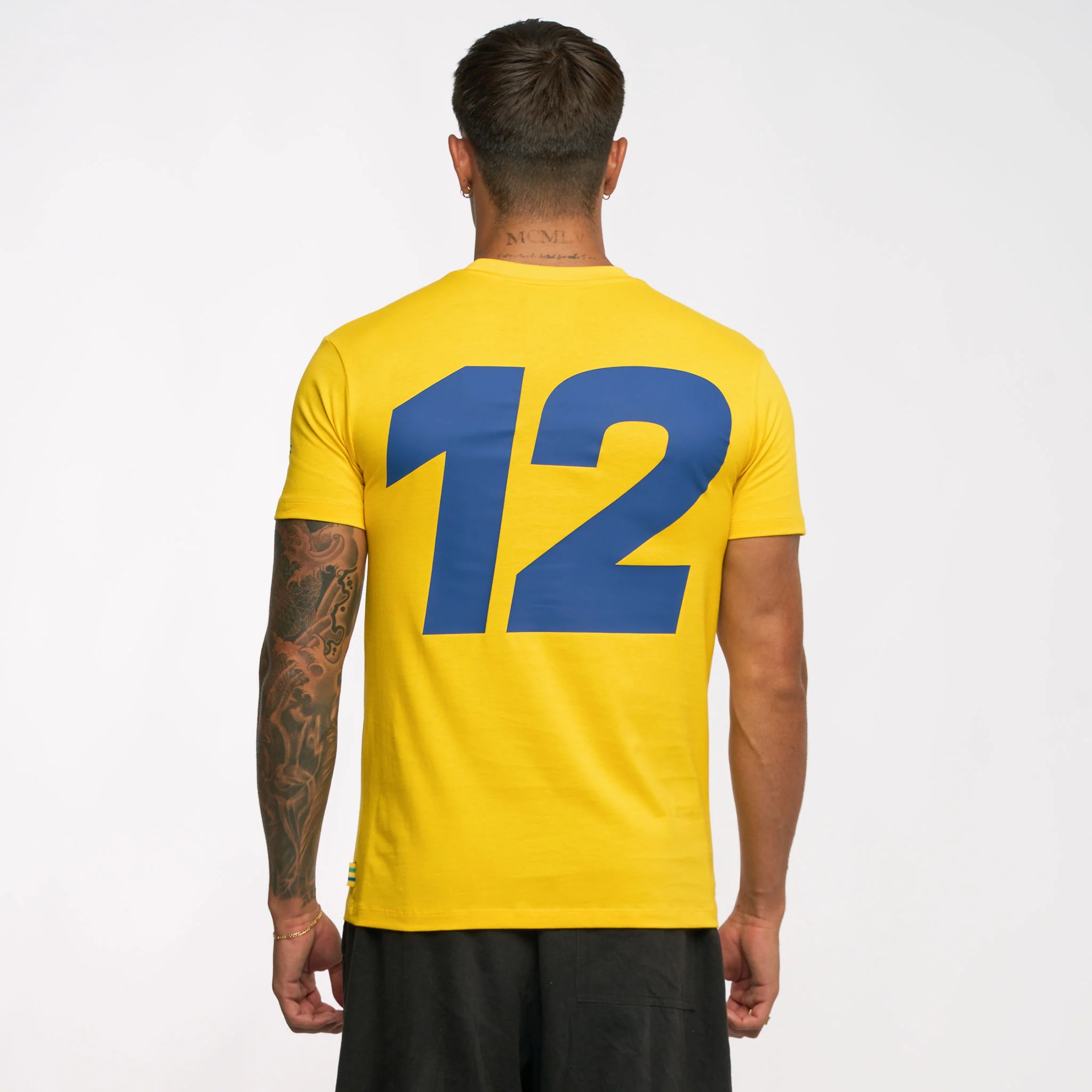 Ayrton Senna Men's Retro Stripe T-Shirt - Yellow - Image 3