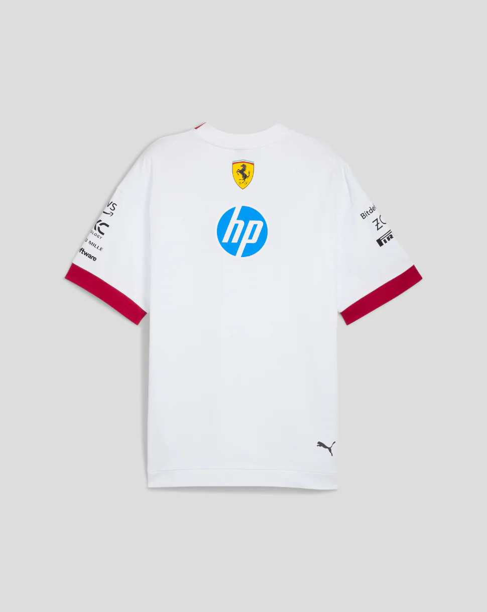 Scuderia Ferrari Men's F1 Drivers Oversized T-Shirt - White - Image 2