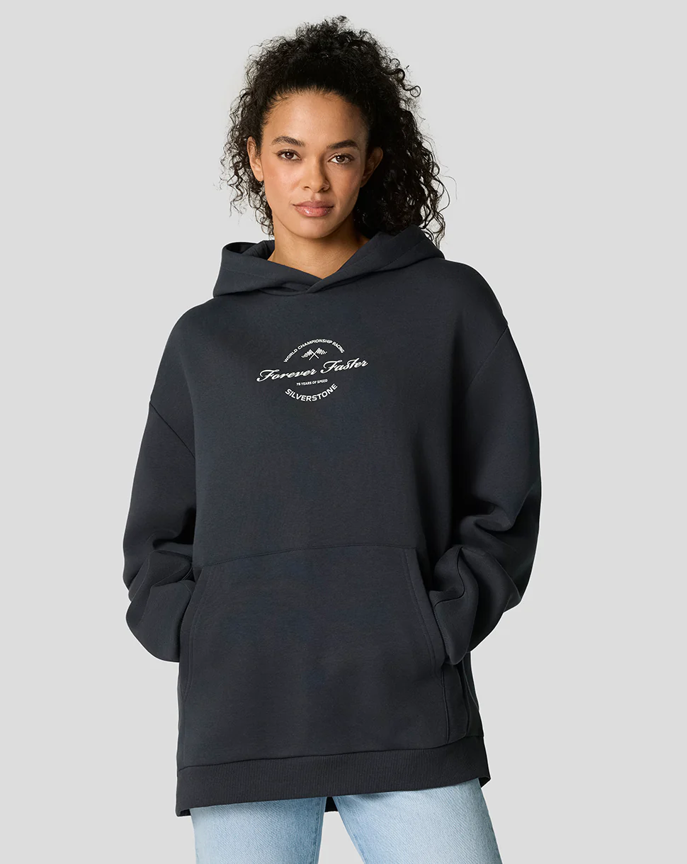 Silverstone Unisex 75 Years Oversized Hoodie - Dark Navy - Image 10