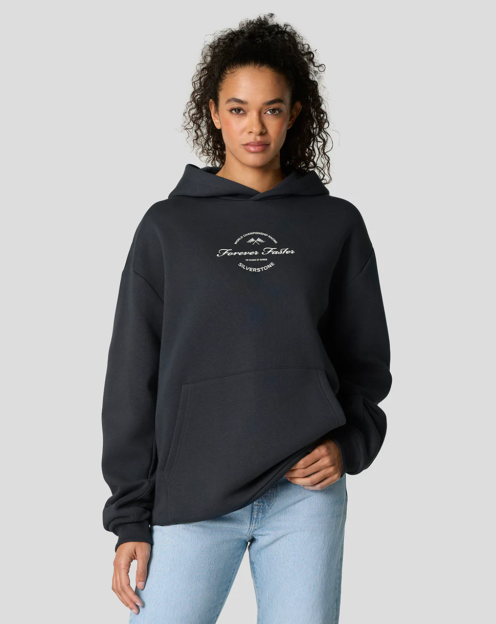 Silverstone Unisex 75 Years Oversized Hoodie - Dark Navy - Image 5