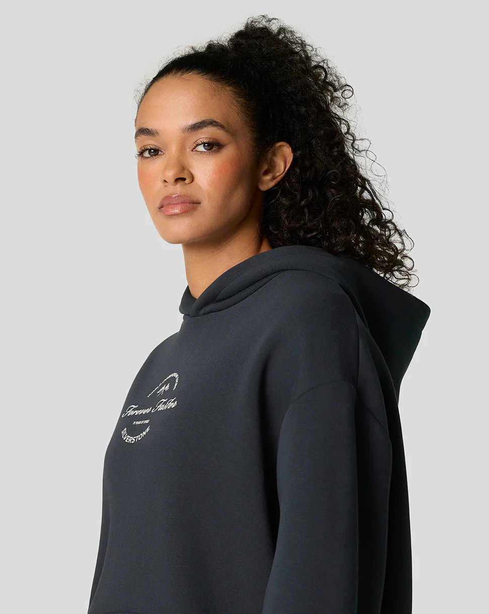 Silverstone Unisex 75 Years Oversized Hoodie - Dark Navy - Image 6