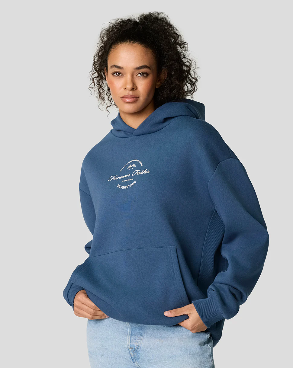 Silverstone Unisex 75 Years Oversized Hoodie - Sargasso Sea - Image 5