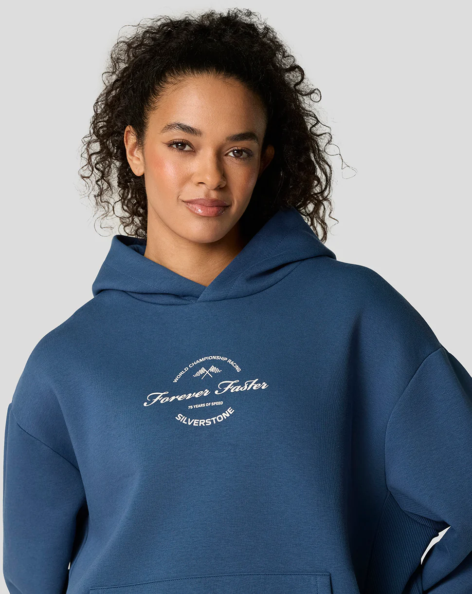Silverstone Unisex 75 Years Oversized Hoodie - Sargasso Sea - Image 6