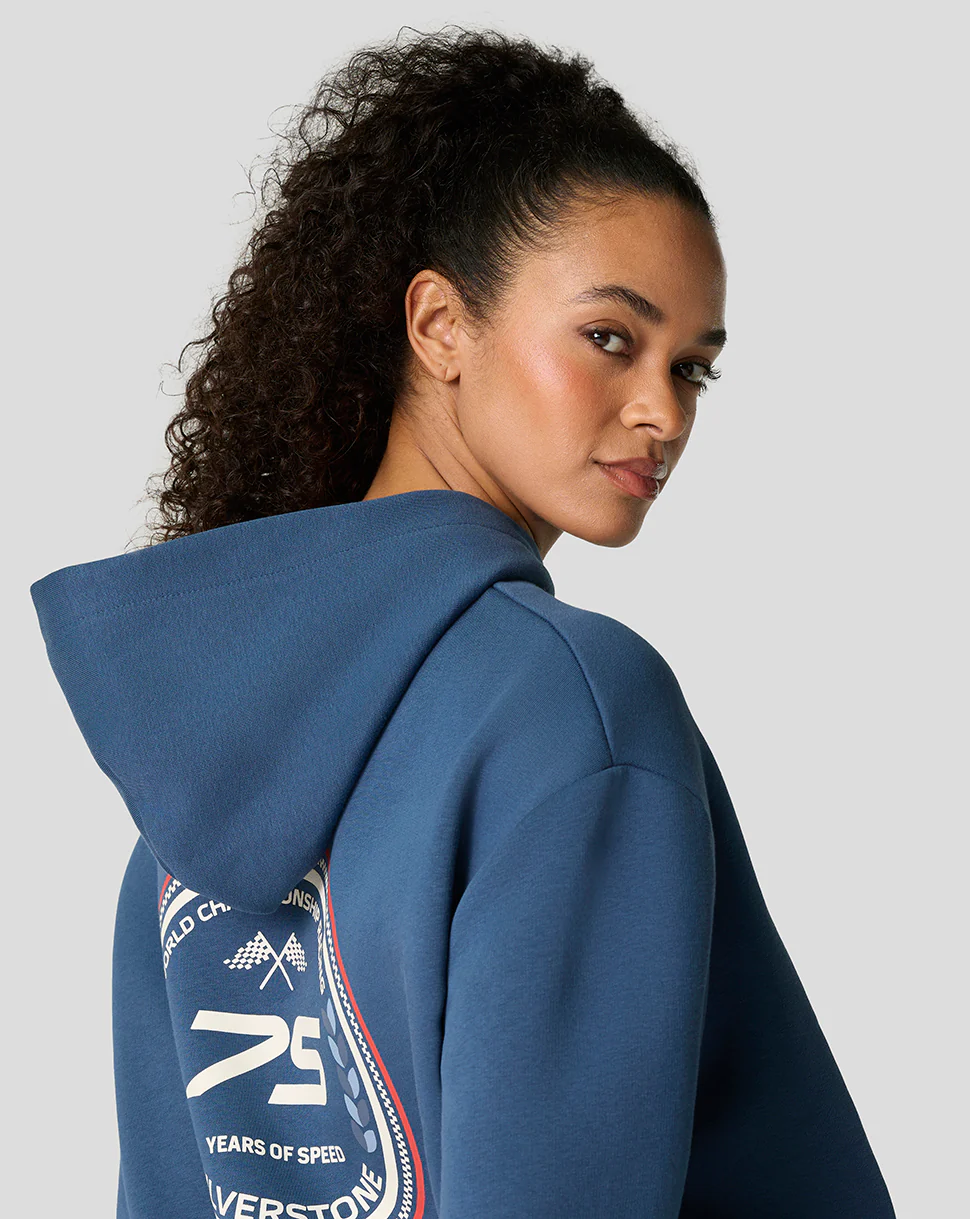 Silverstone Unisex 75 Years Oversized Hoodie - Sargasso Sea - Image 7