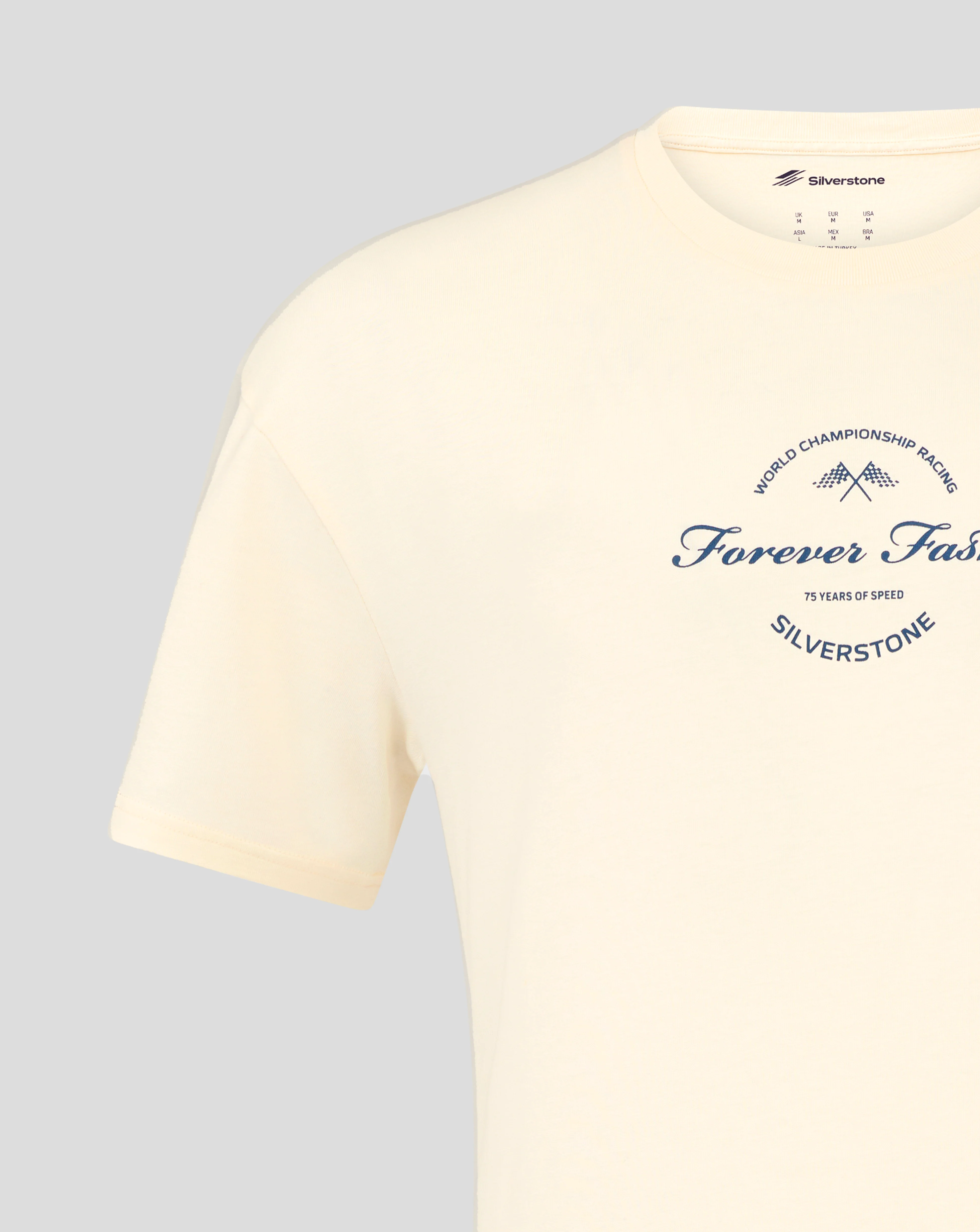 Silverstone Unisex 75 Years Oversized T-Shirt - Egret - Image 4