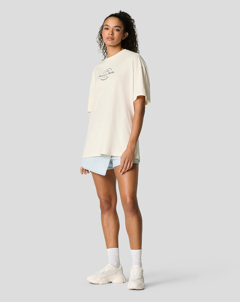 Silverstone Unisex 75 Years Oversized T-Shirt - Egret - Image 9