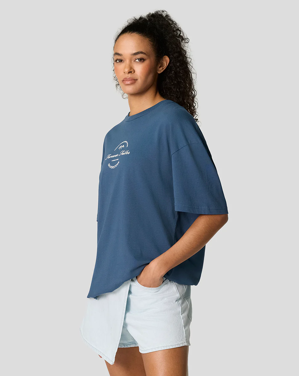Silverstone Unisex 75 Years Oversized T-Shirt - Sargasso - Image 5