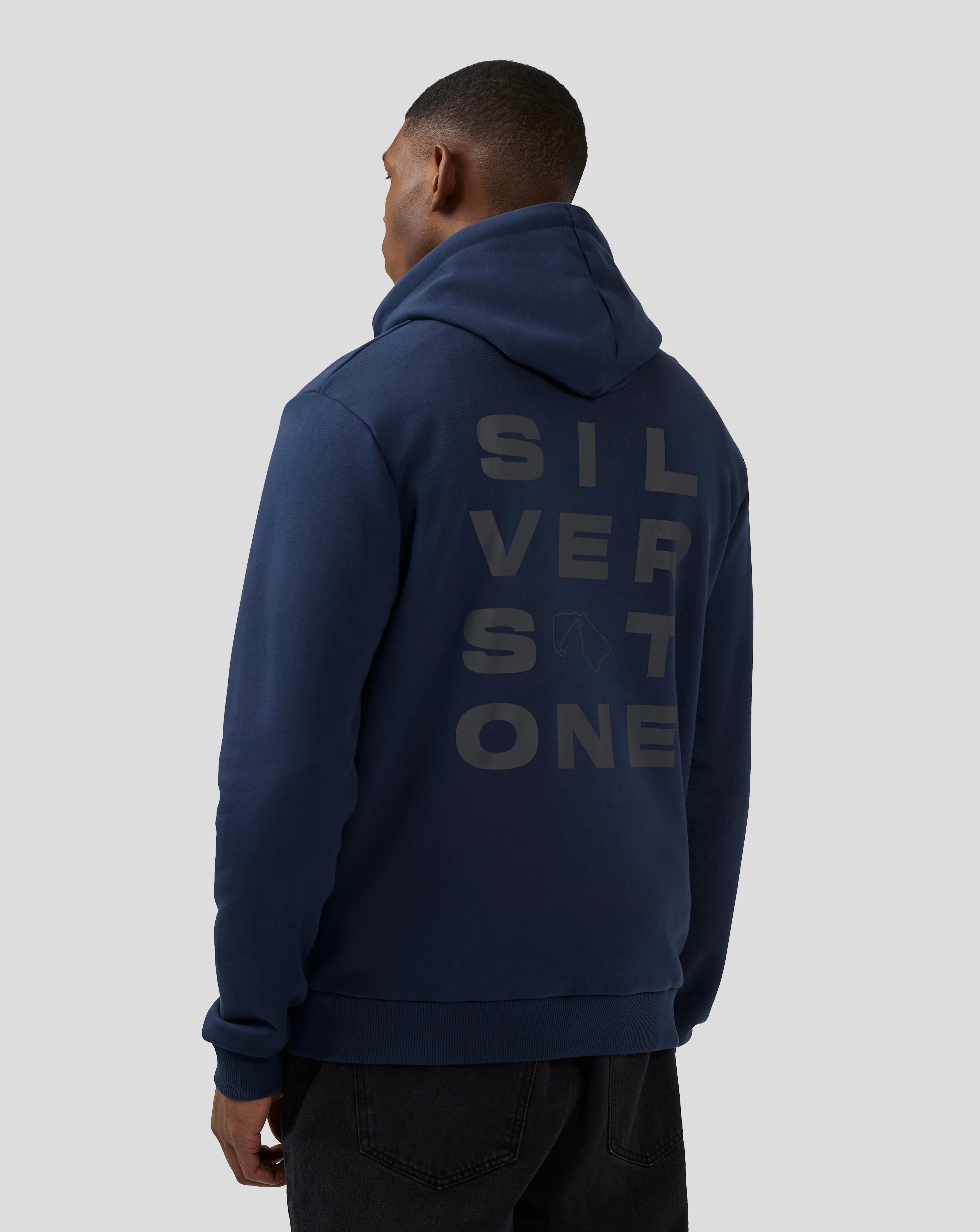 Unisex Silverstone Core Graphic Hoodie - Black Iris - Image 3