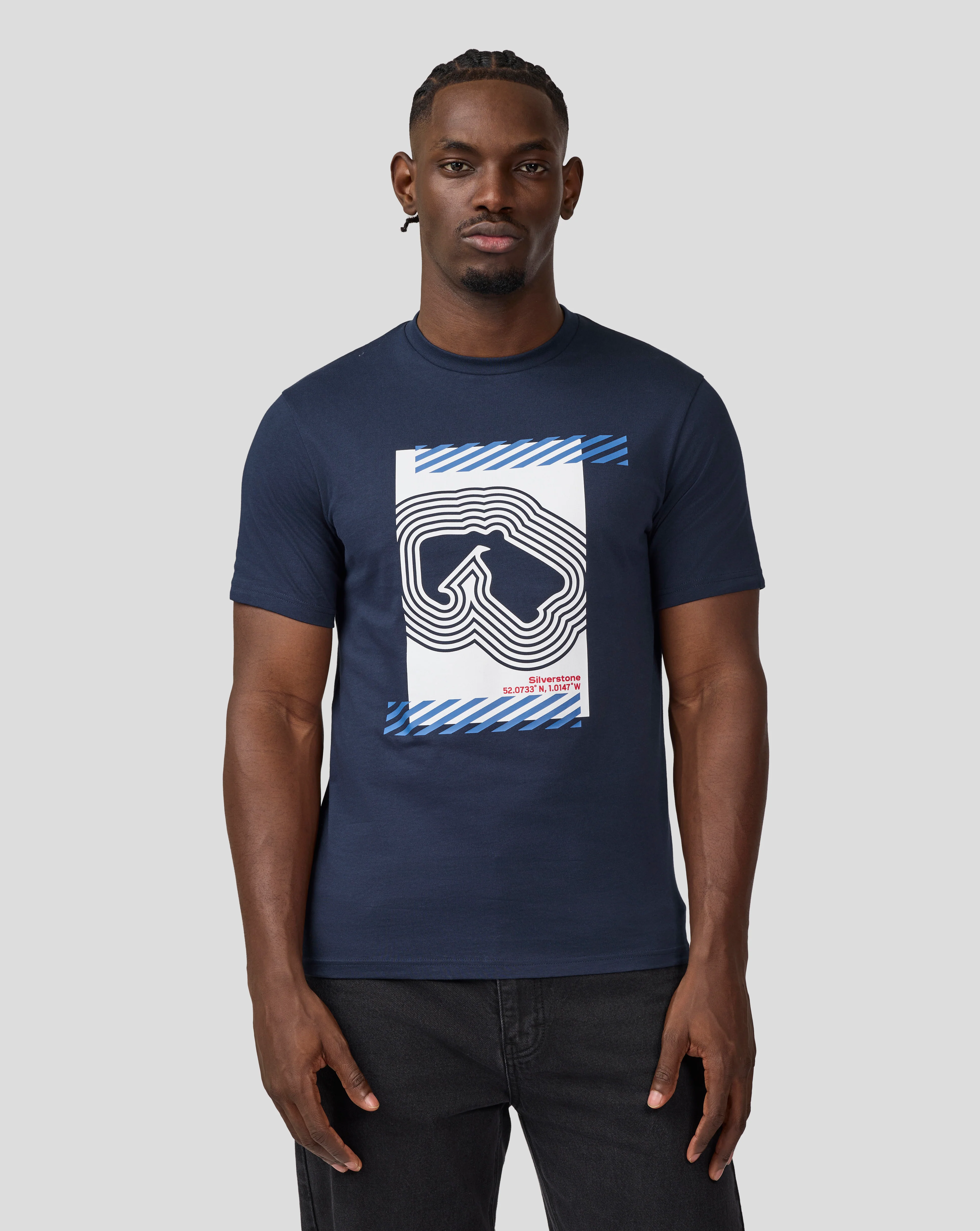 Silverstone Unisex Core Track Graphic T-Shirt - Black Iris - Image 11