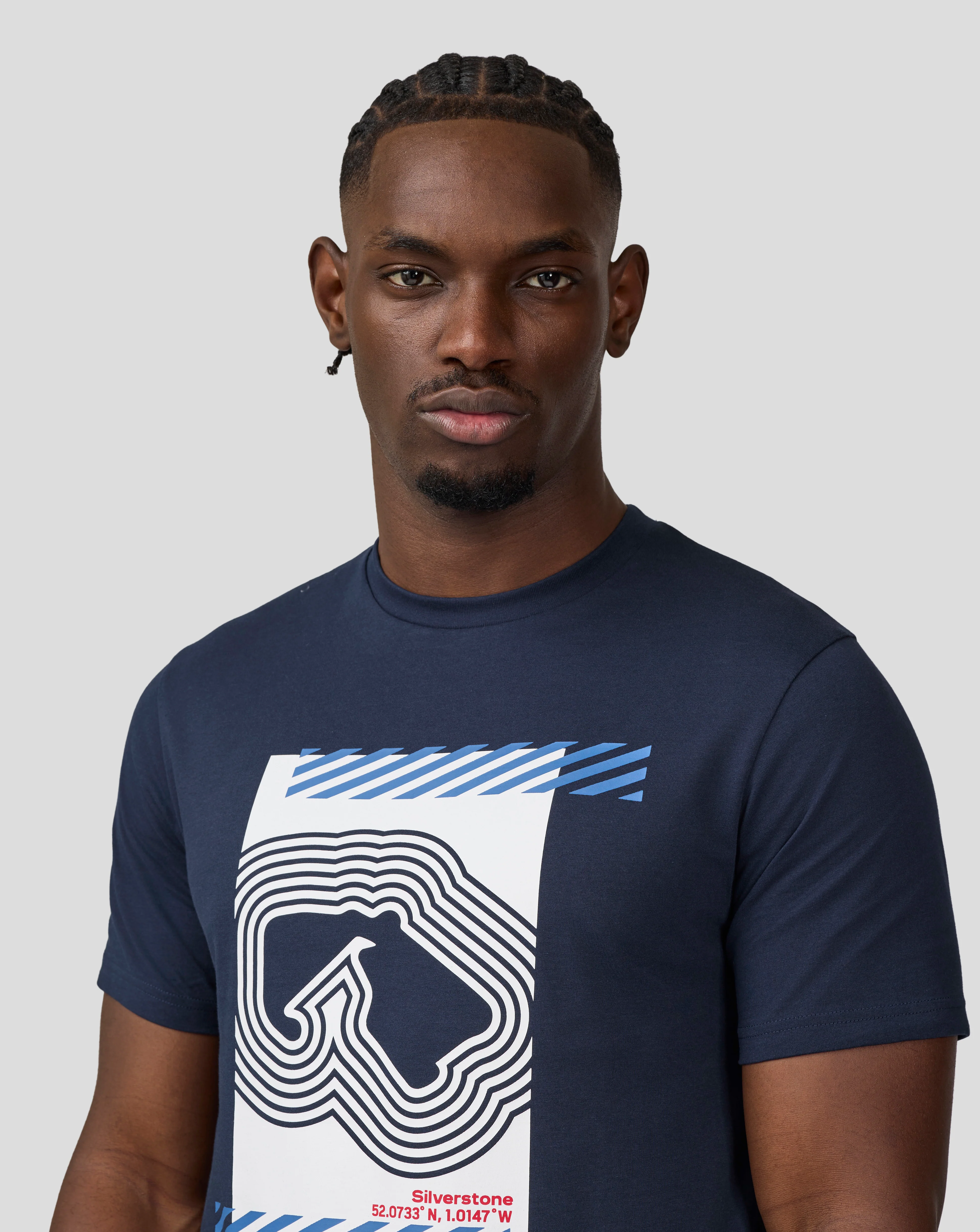 Silverstone Unisex Core Track Graphic T-Shirt - Black Iris - Image 5
