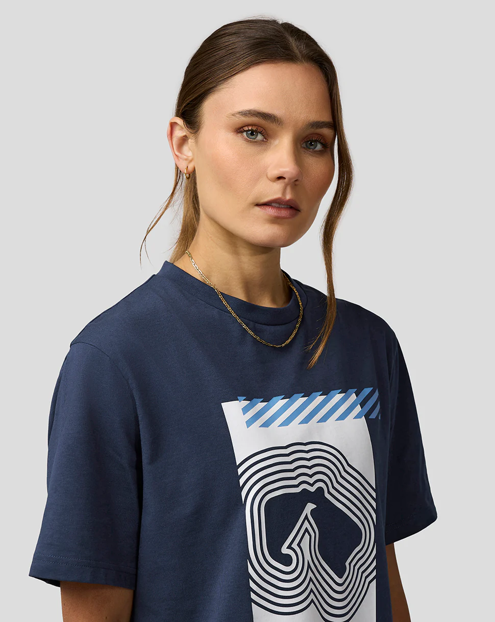 Silverstone Unisex Core Track Graphic T-Shirt - Black Iris - Image 6