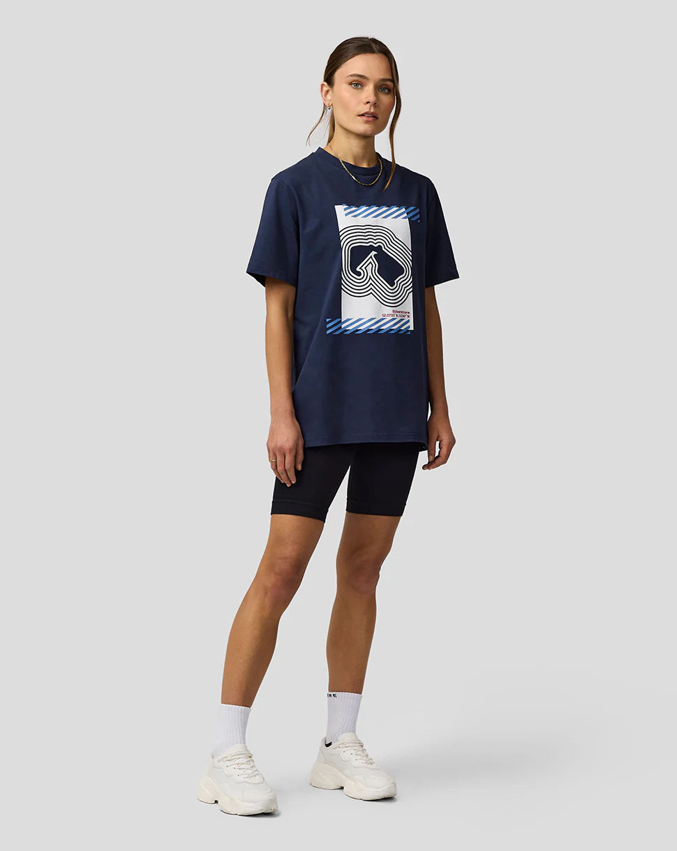 Silverstone Unisex Core Track Graphic T-Shirt - Black Iris - Image 7