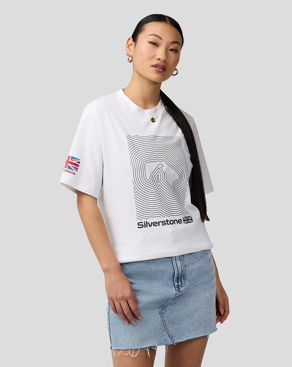 Silverstone Unisex Core T-Shirt - White & Grey - Image 11