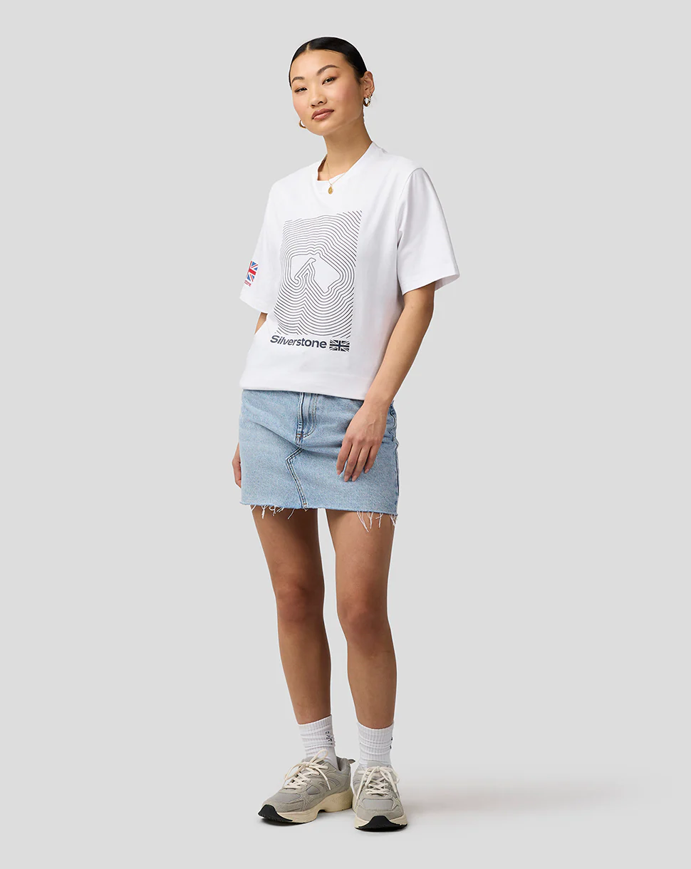 Silverstone Unisex Core T-Shirt - White & Grey - Image 12